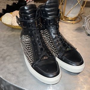 Philipp Plein Studded high tops size 44 “11.5”
